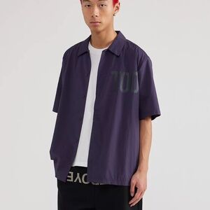 NWT "TOO BAD" collared shirt by Tee Library